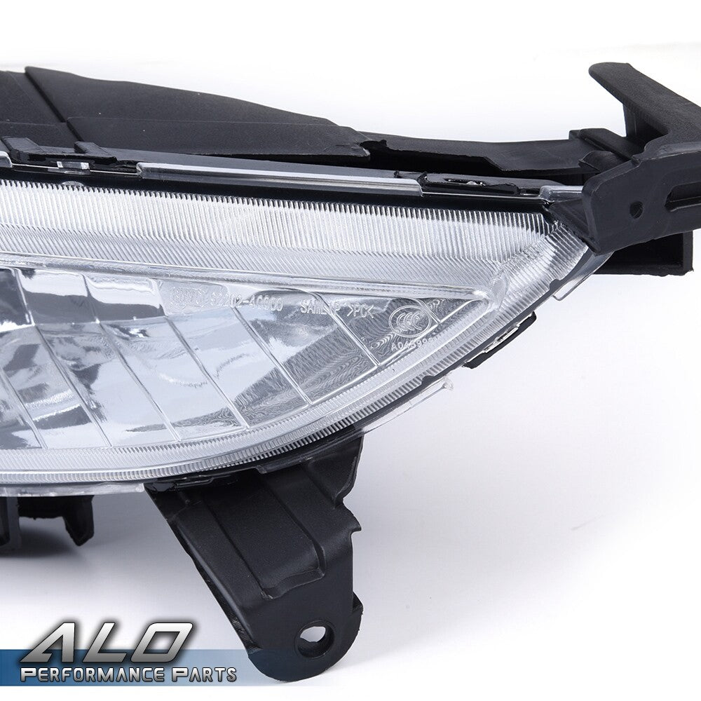 Solid Spare Fit For 2011-2013 Hyundai Sonata Pair Front Bumper Fog Driving Lights Clear Lamp