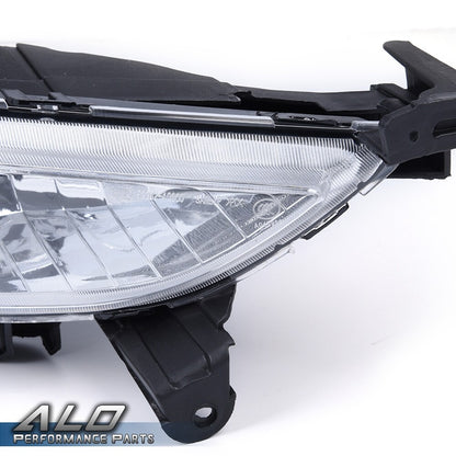 Solid Spare Fit For 2011-2013 Hyundai Sonata Pair Front Bumper Fog Driving Lights Clear Lamp