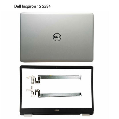 New Back Cover & Bezel Hinges For Dell Inspiron 15 5584 Top Silver Lid 0GYCJR US
