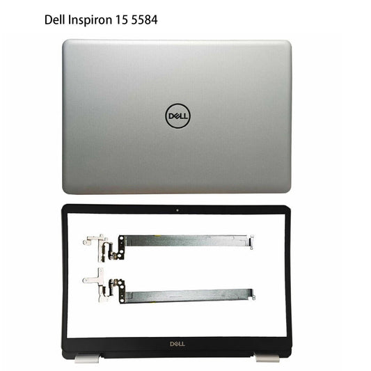 Solid Spare New Back Cover & Bezel Hinges For Dell Inspiron 15 5584 Top Silver Lid 0GYCJR US