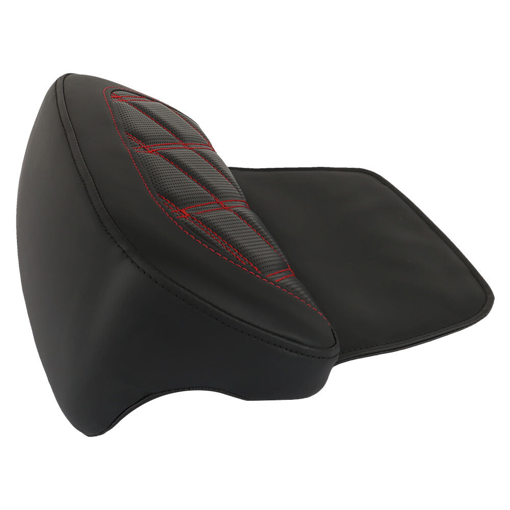 Solid Spare Backrest Pad Red Stitching For Glide Street Road Glide Road King 2009-UP USA