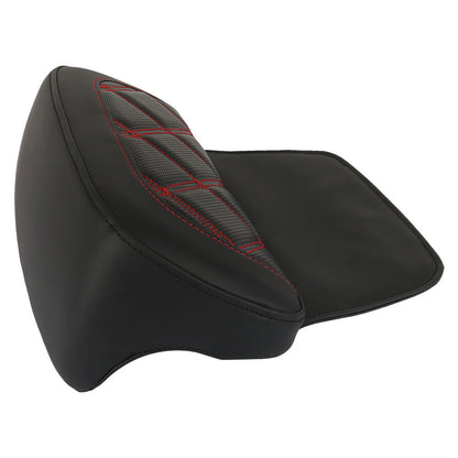 Solid Spare Backrest Pad Red Stitching For Glide Street Road Glide Road King 2009-UP USA