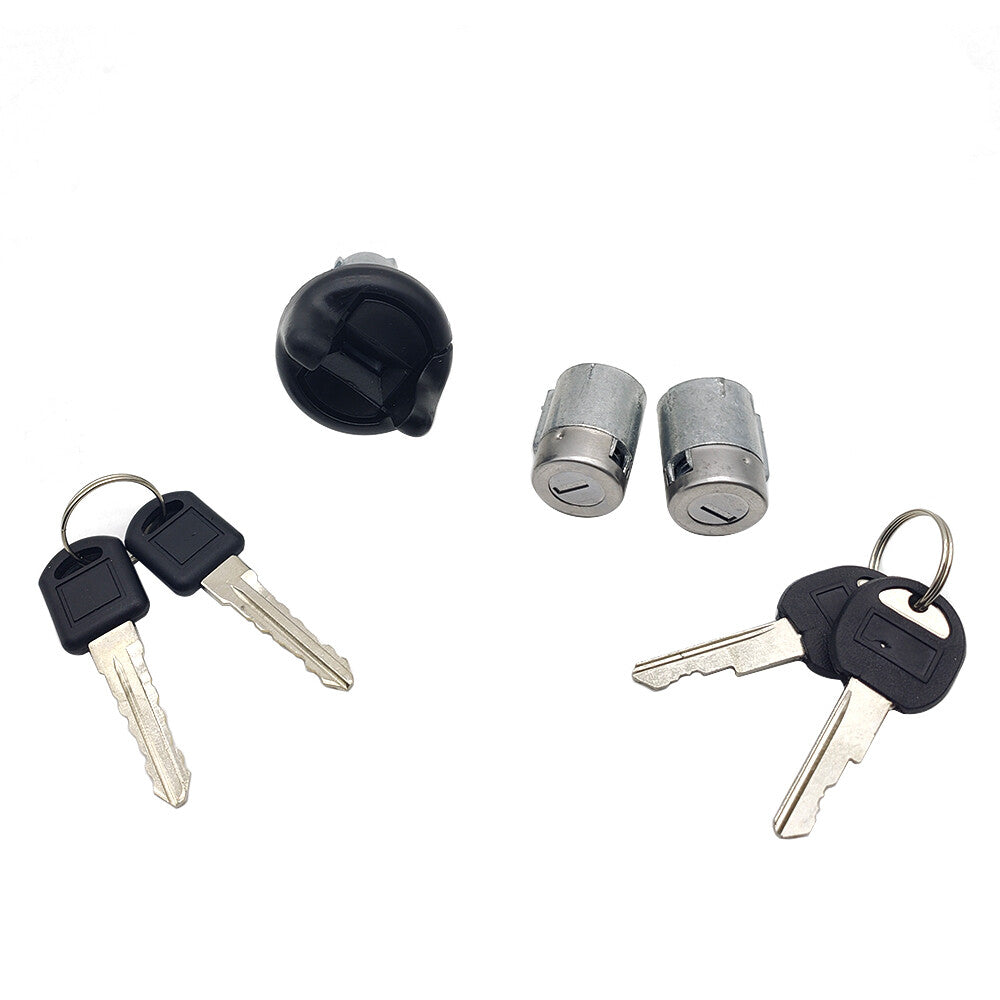 For GMC Chevy KEYED ALIKE 2 KEYS IGNITION SWITCH & DOOR LOCK CYLINDER