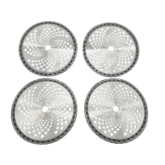 4 Pack Carbide Tip Brush Blades 10" x 40T Brush Cutter Blade Weed Eater Trimmer