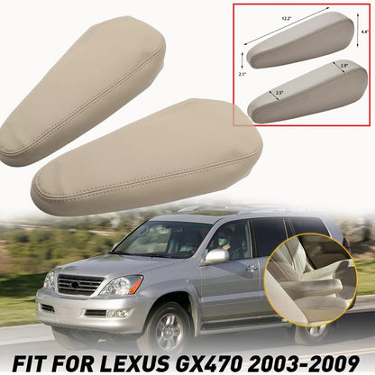 Seat Armrest Vinyl Slip Cover Beige For 2003 2004 2005-2009 Lexus GX470