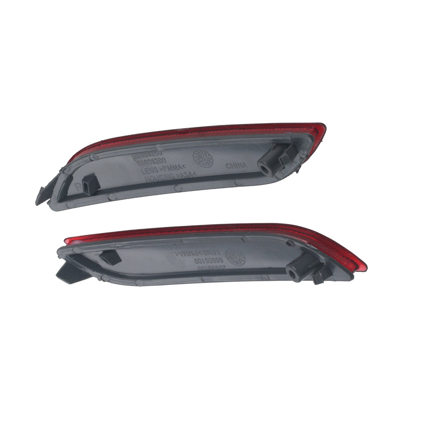 2X Rear Bumper Reflector Red Left+Right For 2018-2021 For Camry Hybrid LE SE XLE