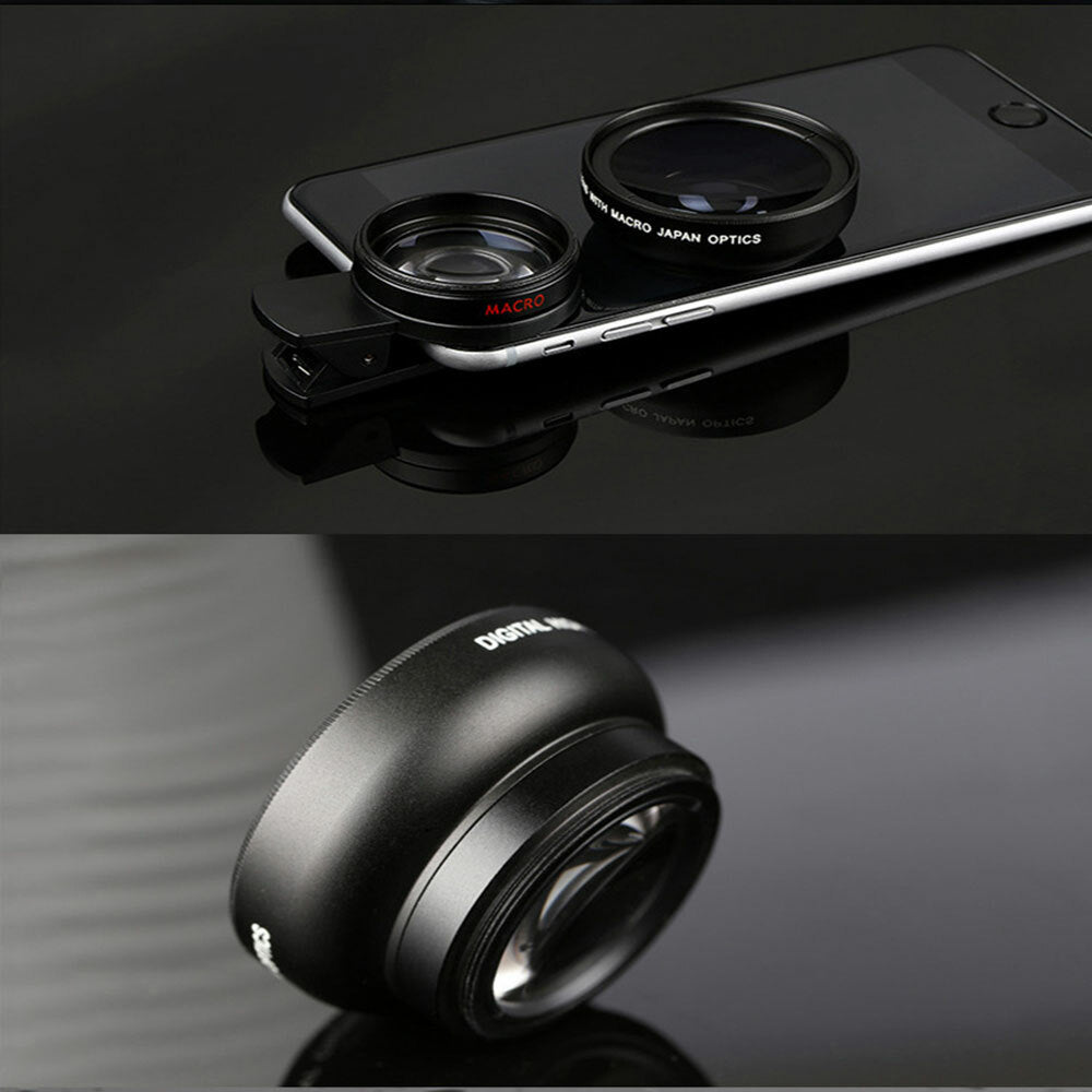 Phone Camera Lens 0.45x HD Wide Angle Lens 15x Macro Lens HD Lentes For iPhone