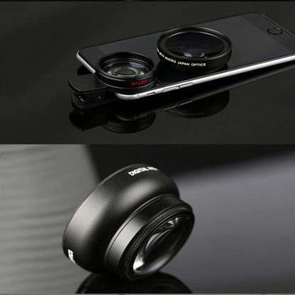 Phone Camera Lens 0.45x HD Wide Angle Lens 15x Macro Lens HD Lentes For iPhone