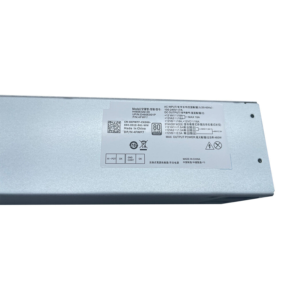 Power Supply 460W For DELL 7070/7060/5060 G5-5090 4FWF7 H460EBM00 6+4+4+6+8 Pin