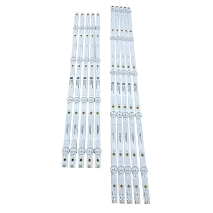 10pcs LED Strips For INSIGNIA NS-55DF710NA21 NS-55DF710NA19 LB55135 V0