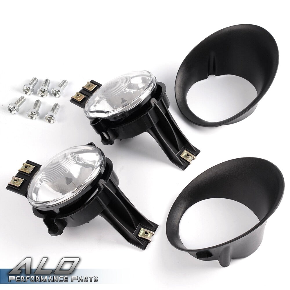 Solid Spare Fit For 02-08 Ram 1500 03-09 2500 3500 Bumper Fog Lights Driving Lamps + Bezel