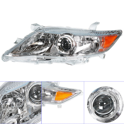 Solid Spare Pair Set For Toyota Camry Hybrid 2010-2011 Headlight Replacement Chrome Housing