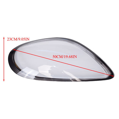 Left + Right Headlight Lens Cover Shell For 2014-2016 Porsche Boxster Cayman 981