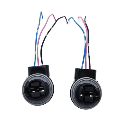 2x 3157 4157 Bulb Socket Brake Turn Signal Light Harness Wire Plug Connector