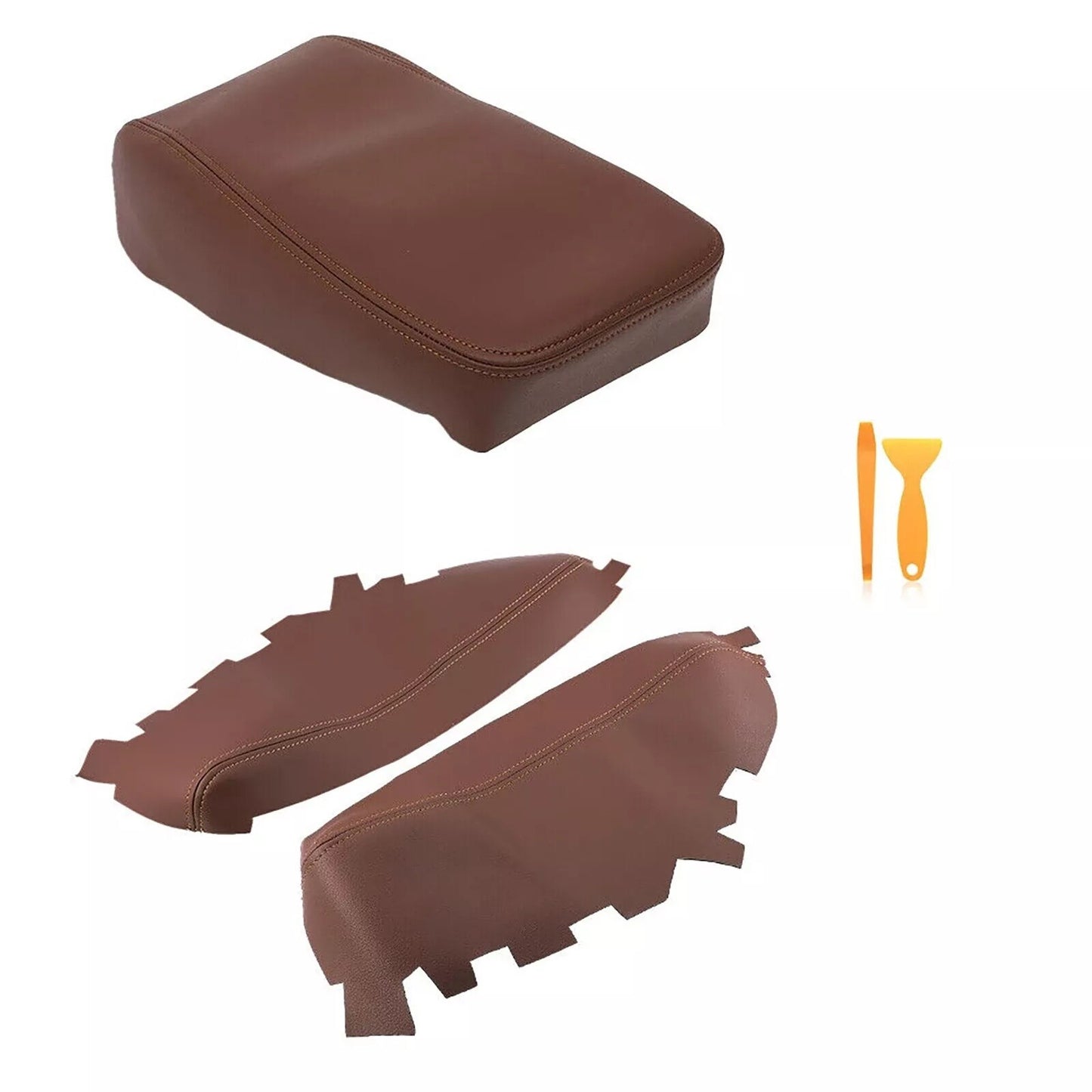 Center Console Lid Armrest & Door Panel Cover Brown For Toyota Avalon 2013-2018