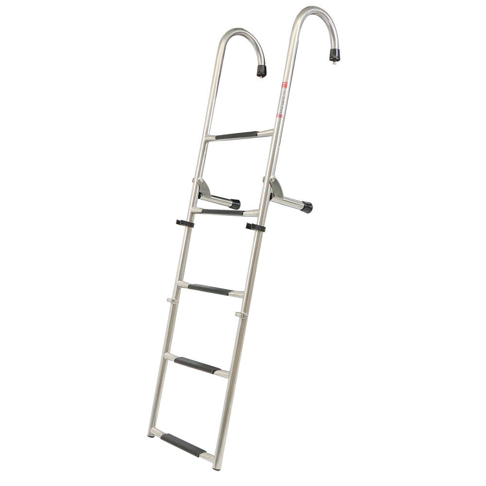 Solid Spare New 2 Step+3 Step Stainless Steel Folding Ladder Telescoping 400 lb. Limit