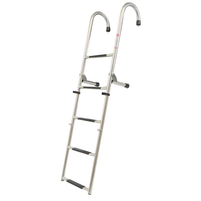 Solid Spare New 2 Step+3 Step Stainless Steel Folding Ladder Telescoping 400 lb. Limit
