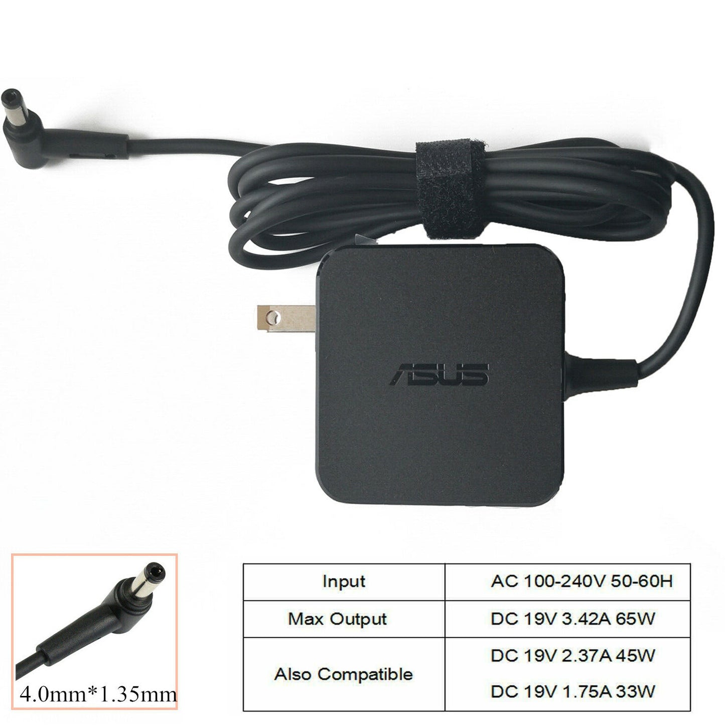 Ac Adapter Charger 3.42A 19V For Asus Zenbook UX32V UX32VD UX305F X200M ADP-65DW