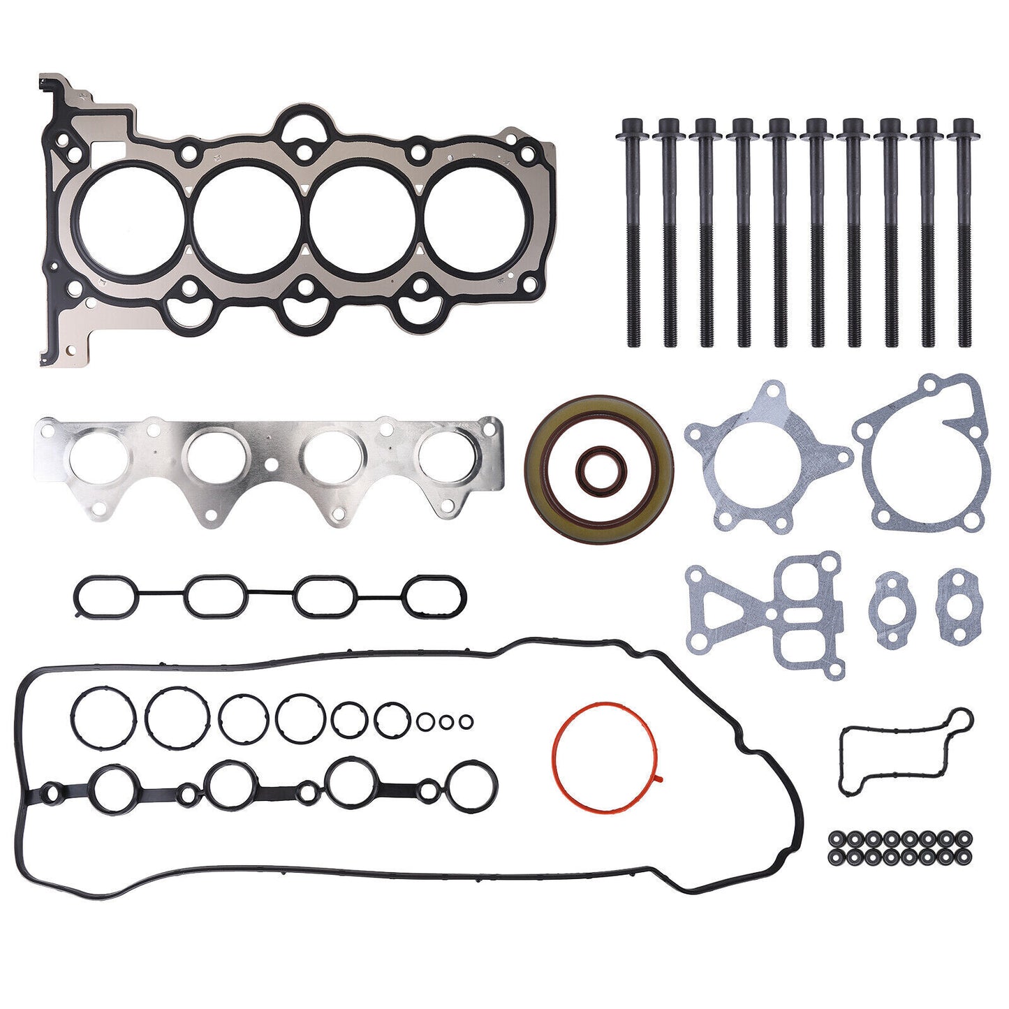 For 12-2019 Hyundai Kia Accent Rio 1.6L L4 Full Gasket Set Head Bolts HS26554PT