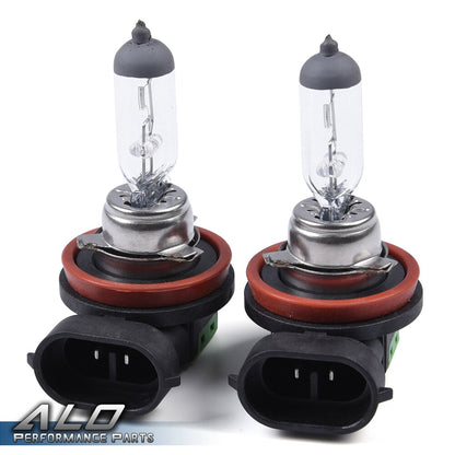 Solid Spare Fit For 04-05 Honda Civic Coupe Sedan 2/4Dr W/Switch Bulbs Clear Lens Fog Lights