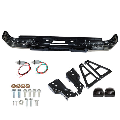 Solid Spare Rear Bumper Assembly For 07-13 Chevy Silverado GMC Sierra 1500 Chrome GM1103148