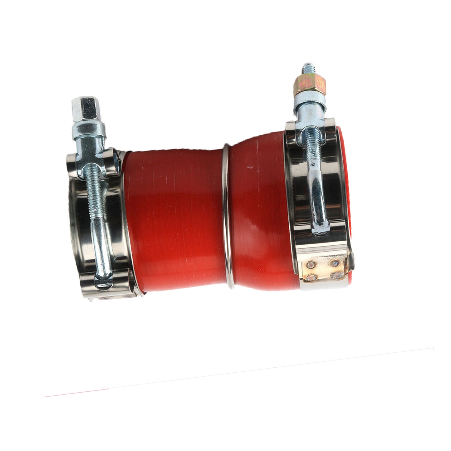 New For Cummins ISX15 Engine Hose-Plain Silicone W/ 2PCS Clamps Red 3687223 USA