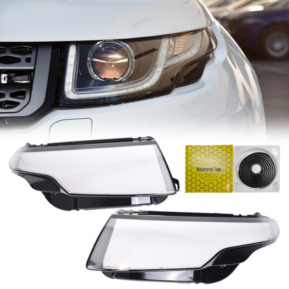 A Pair Headlight Lens Shell Cover For Land Rover Range Rover Evoque 2012-2019