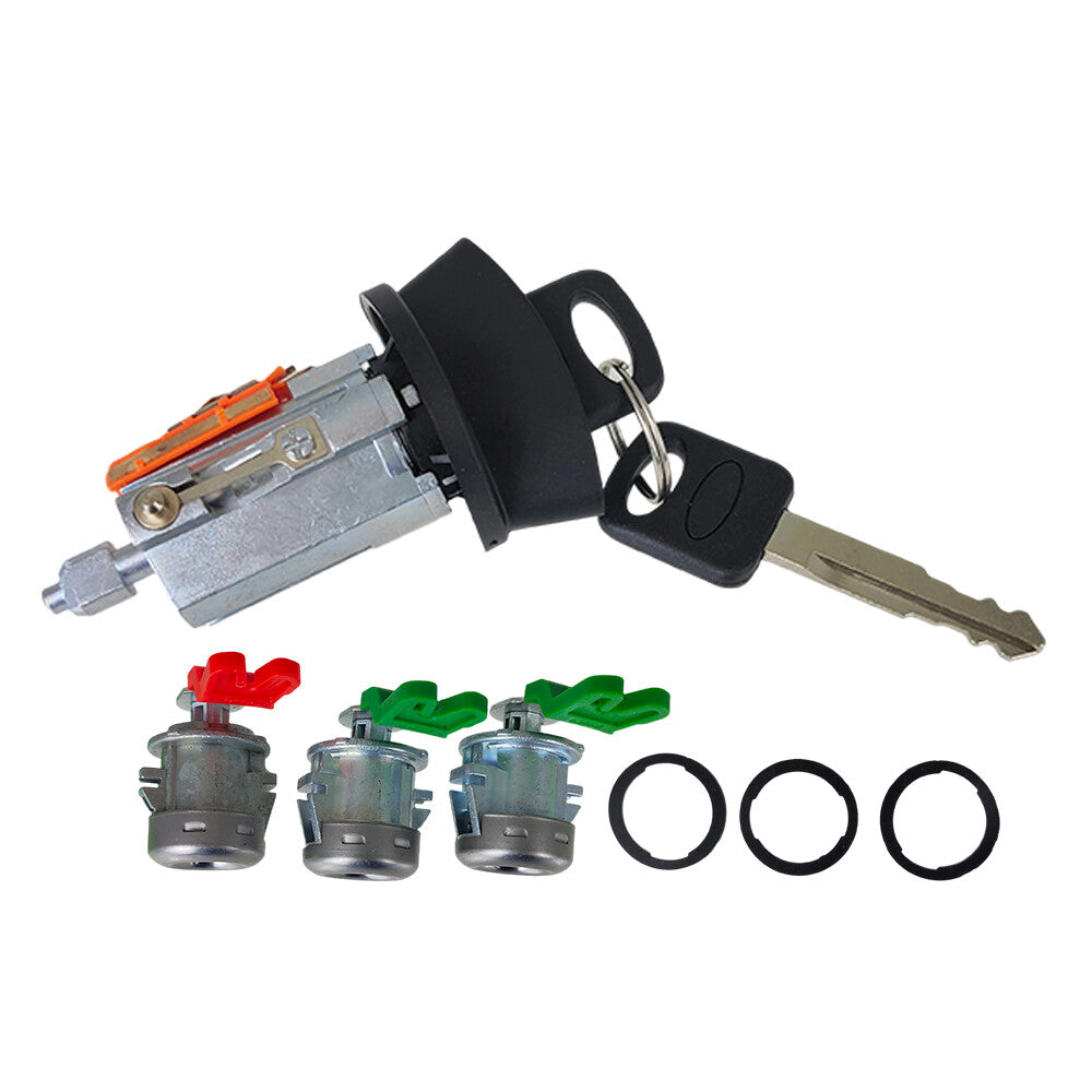 For 1997-2007 Ford F250 F150 F350 F450 Ignition & Door Lock Cylinder and 2 Keys