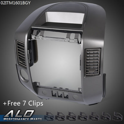 Solid Spare Fit For 04-06 Nissan Titan Armada w/o Speaker Center Dash Radio A/C Vent Bezel