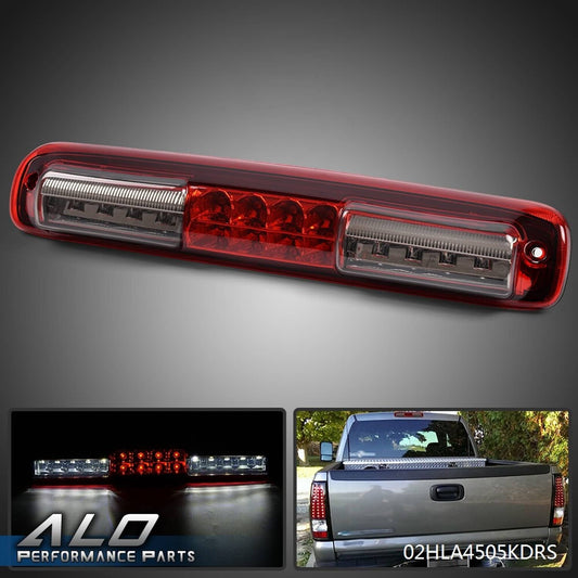 Solid Spare Fit For 99-06 Chevy Silverado 2500 HD Red/Smoke Lens 3rd Brake Tail Light