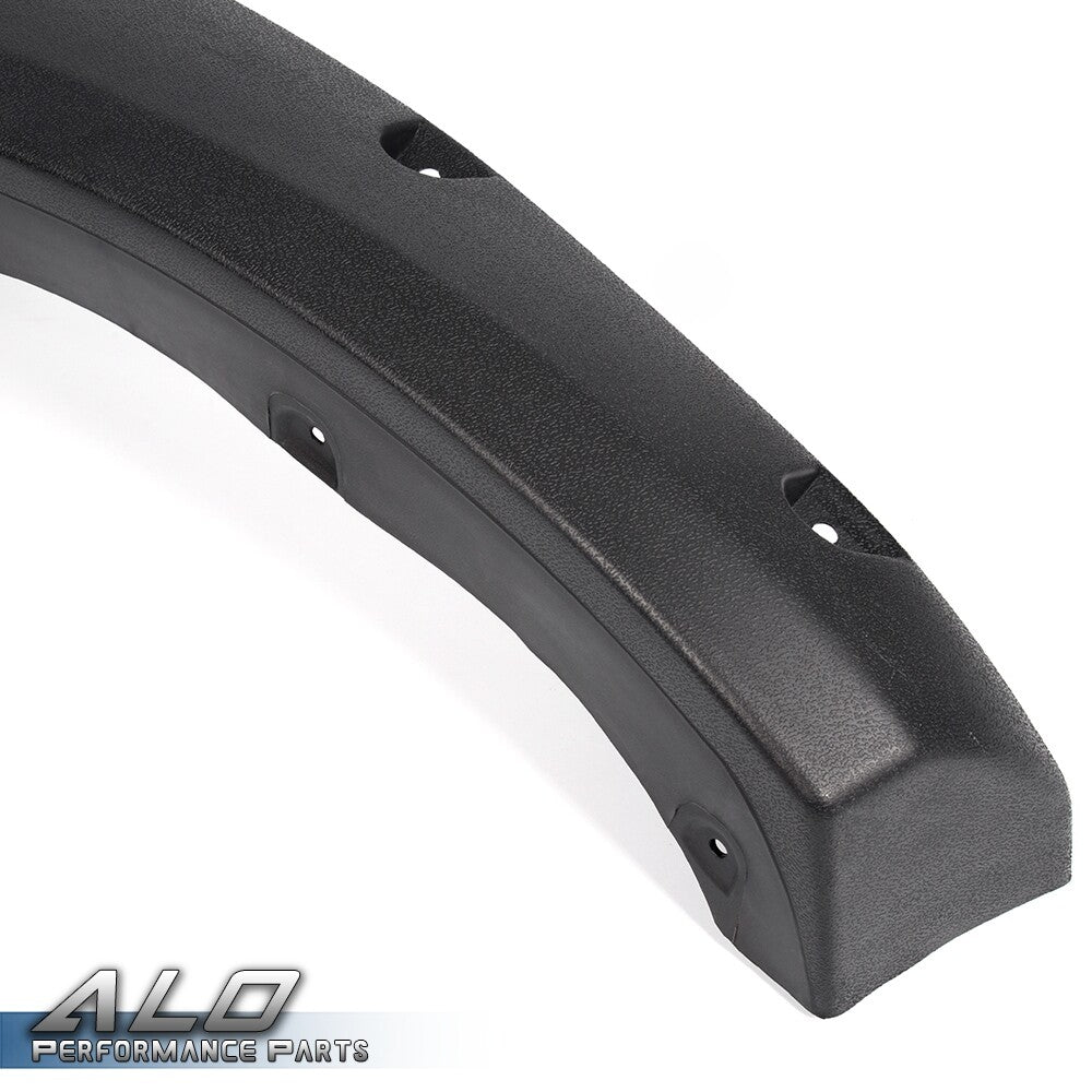 Solid Spare Fit For 10-17 Dodge Ram 2500/3500 Black Pocket Style Rivet Bolt On Fender Flares