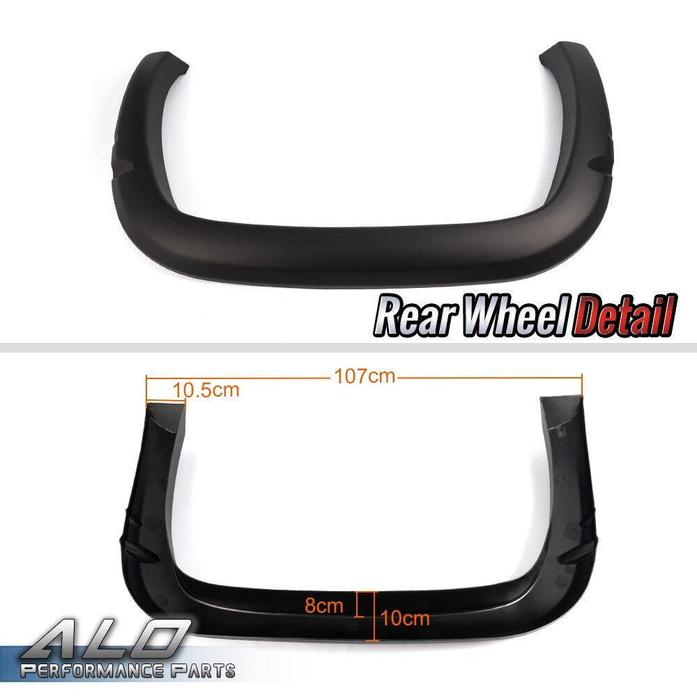 Solid Spare Textured Style Bolt Fender Flares Fit For 1994-2001 Dodge Ram 1500 2500 3500