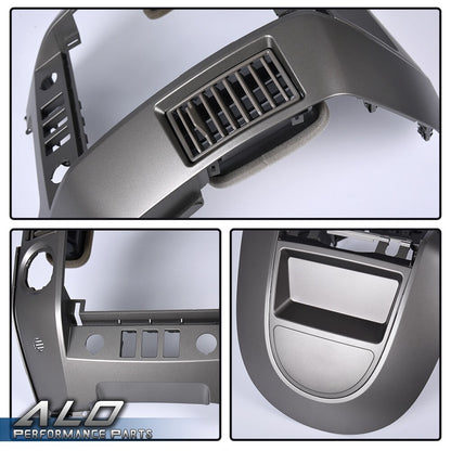 Solid Spare Fit For 04-06 Nissan Titan Armada w/o Speaker Center Dash Radio A/C Vent Bezel