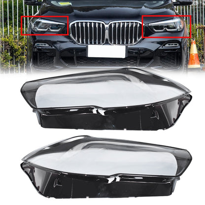 New A Pair Headlight Lens Cover For BMW X5 X6 G05 G06 2019-2022 Left & Right US
