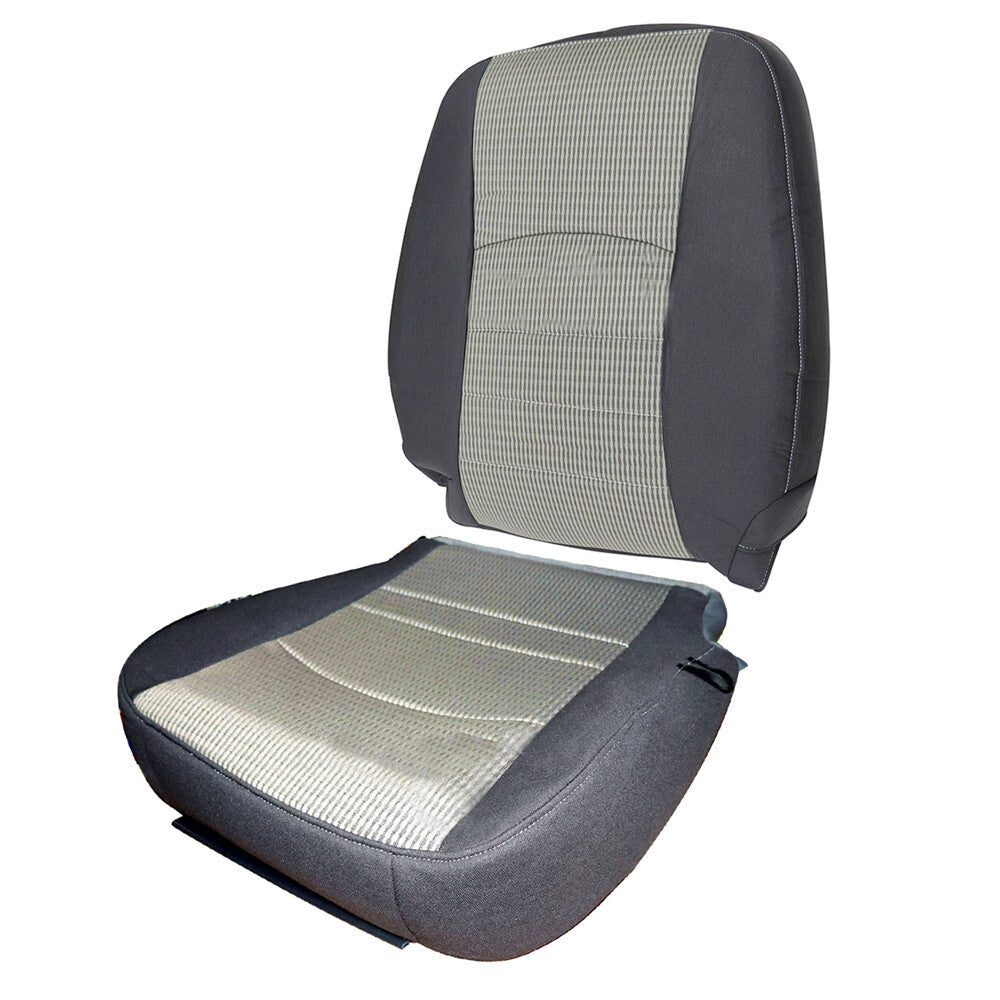 For 2009-2012 Dodge Ram 1500 2500 Driver Bottom & Lean Back Cloth Seat Cover