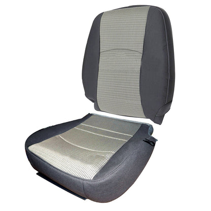 For 2009-2012 Dodge Ram 1500 2500 Driver Bottom & Lean Back Cloth Seat Cover