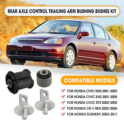 2set Rear Control Trailing Arm Axle Bushes Bushings For Honda CR-V CRV 2002-2006