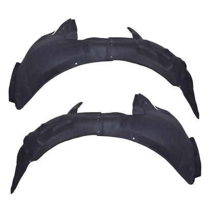 Front Driver & Passenger Side Fender Liner Set w/ Clips For 2009-2012 Audi A4 S4