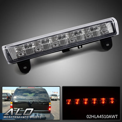 Solid Spare Fit For 2000-2006 Chevy Suburban Tahoe GMC Yukon Chrome LED 3rd Brake Rear Light