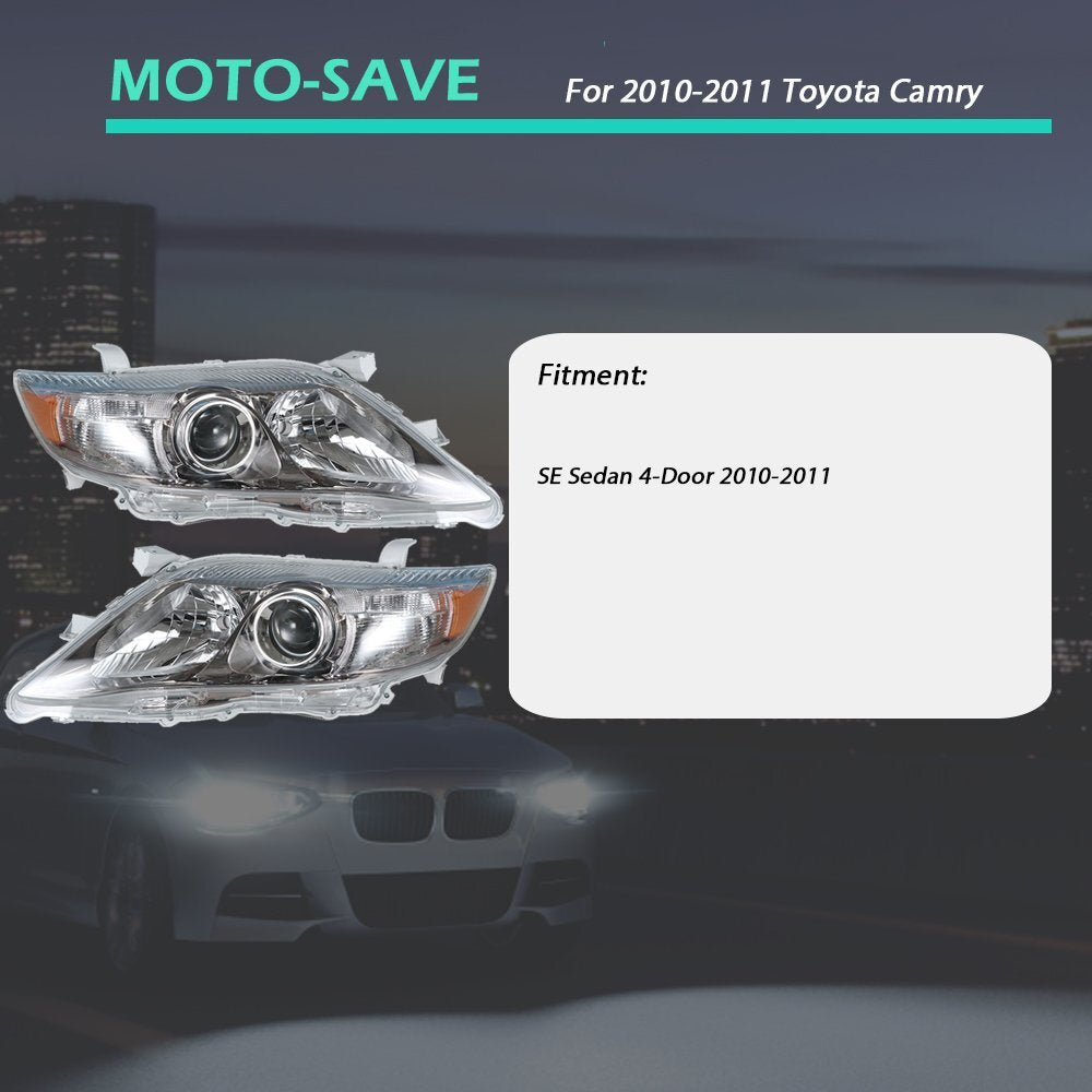 Solid Spare For Toyota Camry SE 2010-2011 Headlamps Headlights Built Models LH RH Side