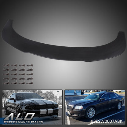 Solid Spare Fit For Universal Front Bumper Lip Flat Splitter Plate Under Panel Diffuser