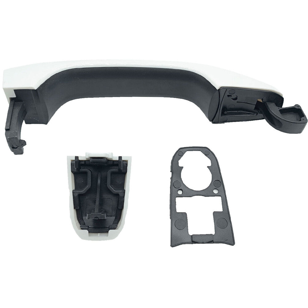 Rear L / R Olympic White Door Handle FIT For 2014-2019 Chevrolet Silverado