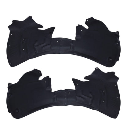 Front Driver & Passenger Side Fender Liner Set w/ Clips For 2009-2012 Audi A4 S4