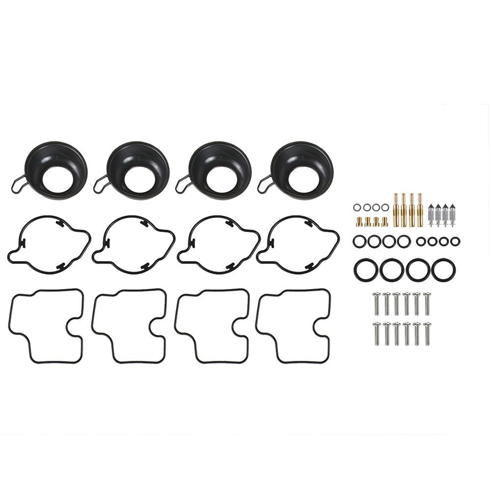 Solid Spare 4Pcs Carburetor Repair Kit Plunger Diaphragm Part For Honda CBR600 F4