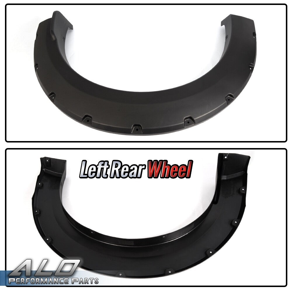 Solid Spare New Fit For Ford F150 2015 2016 2017 Black Pocket-Rivet Wheel Fender Flares