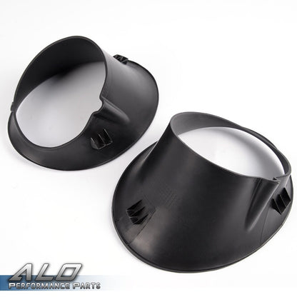 Solid Spare Fit For 02-08 Dodge Ram 1500 2500 3500 Bumper Fog Light Lamp Bezel Cover Black