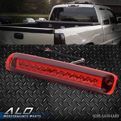 Solid Spare For 99-06 Silverado/Sierra 07 Classic LED 3rd Brake Light Cargo Reverse Red Lens