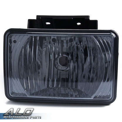 Solid Spare Smoke Lens Front Bumper Fog Light Lamps Fit For 04-12 Chevy Colorado GMC Canyon