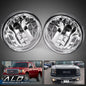Solid Spare Fit For 07-13 GMC Sierra 1500 2500 3500 HD Clear Front Bumper Fog Lights Lamps