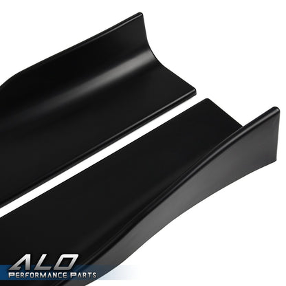 Solid Spare 4pcs Universal Car Side Skirt Extension Rocker Panel Splitter Lip For Most Car